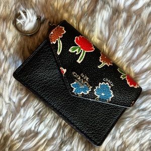 Coach Floral Coin Purse Keychain